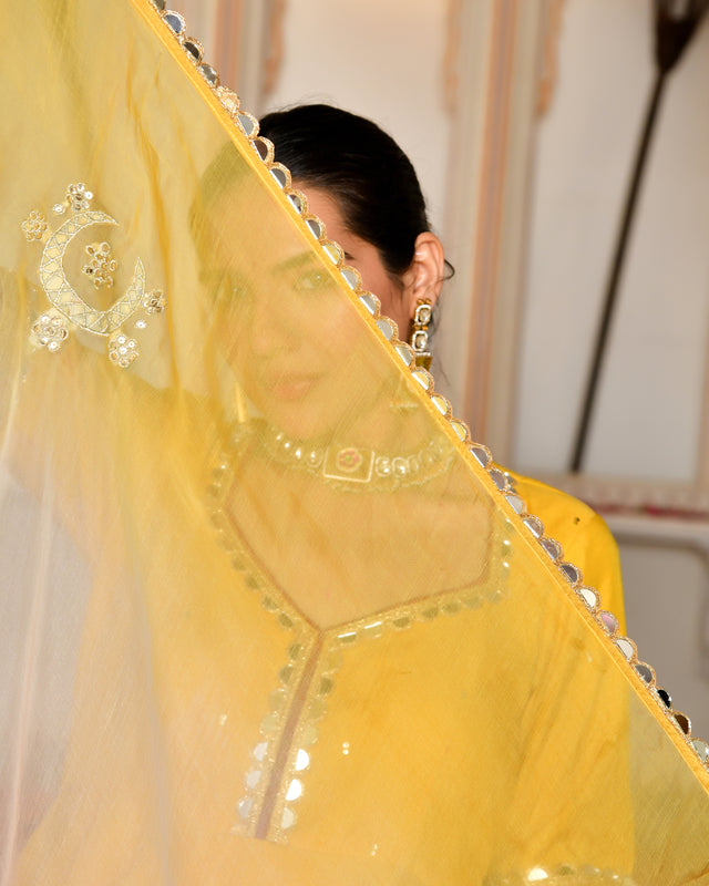 Swarn Peplum Gota Sharara Set