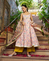 Saaz Handblock Cotton Gotapatti Suit Set