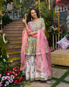 Tabeer Handblock Cotton Gotapatti Sharara Set
