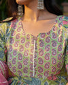 Tabeer Handblock Cotton Gotapatti Sharara Set