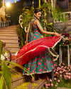 Abeer Handblock Cotton Gotapatti Suit Set