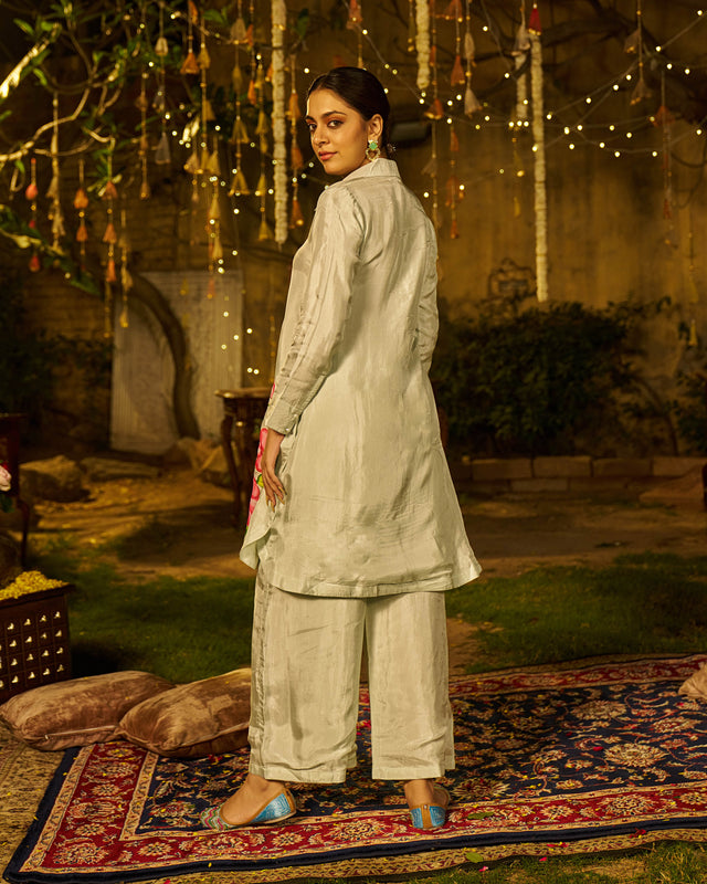 Baaghi Silk Handpainted Coord Set