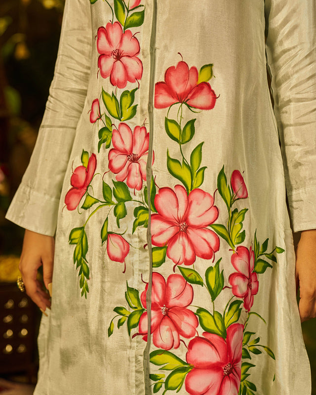 Baaghi Silk Handpainted Coord Set