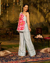 Raahi Silk Handpainted Coord Set