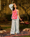 Raahi Silk Handpainted Coord Set