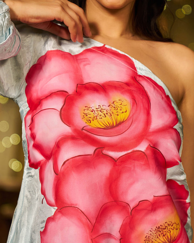 Raahi Silk Handpainted Coord Set