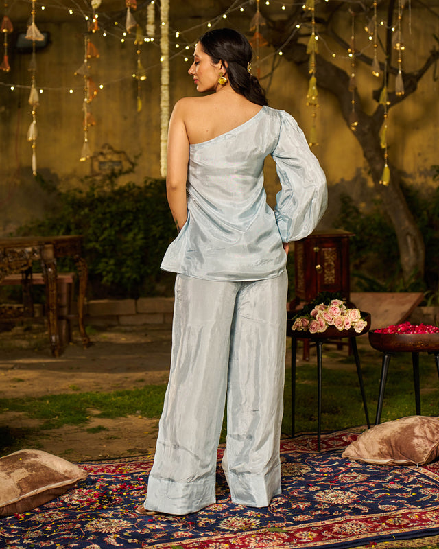 Raahi Silk Handpainted Coord Set