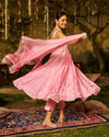 Fikr Silk Handpainted Gotapatti Suit Set