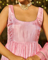 Fikr Silk Handpainted Gotapatti Suit Set