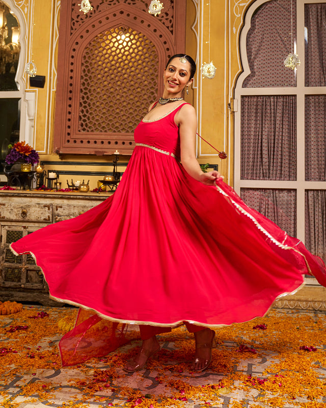 Dua Georgette Gotapatti Suit Set