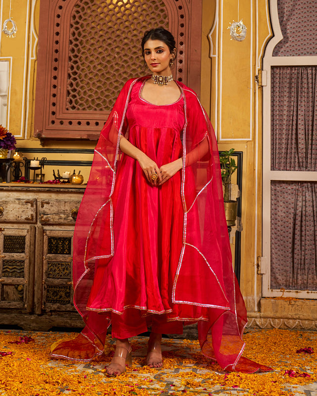 Numa Silk Gotapatti Suit Set
