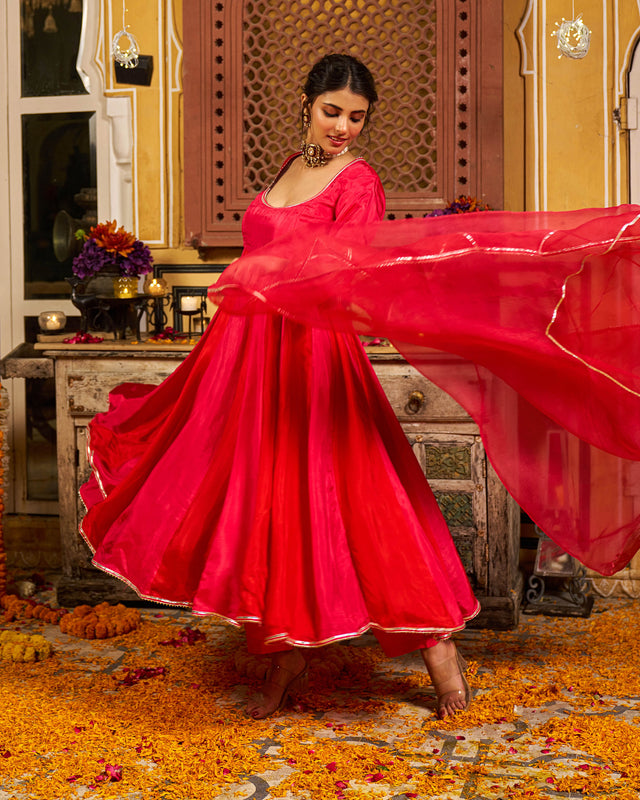 Numa Silk Gotapatti Suit Set