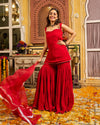 Noya Georgette Gotapatti Sharara Set