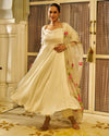 Ibtidaa Satin Handpainted Gotapatti Suit Set