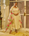 Ibtidaa Satin Handpainted Gotapatti Suit Set